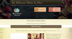 Desktop Screenshot of bodyawaremassage.com